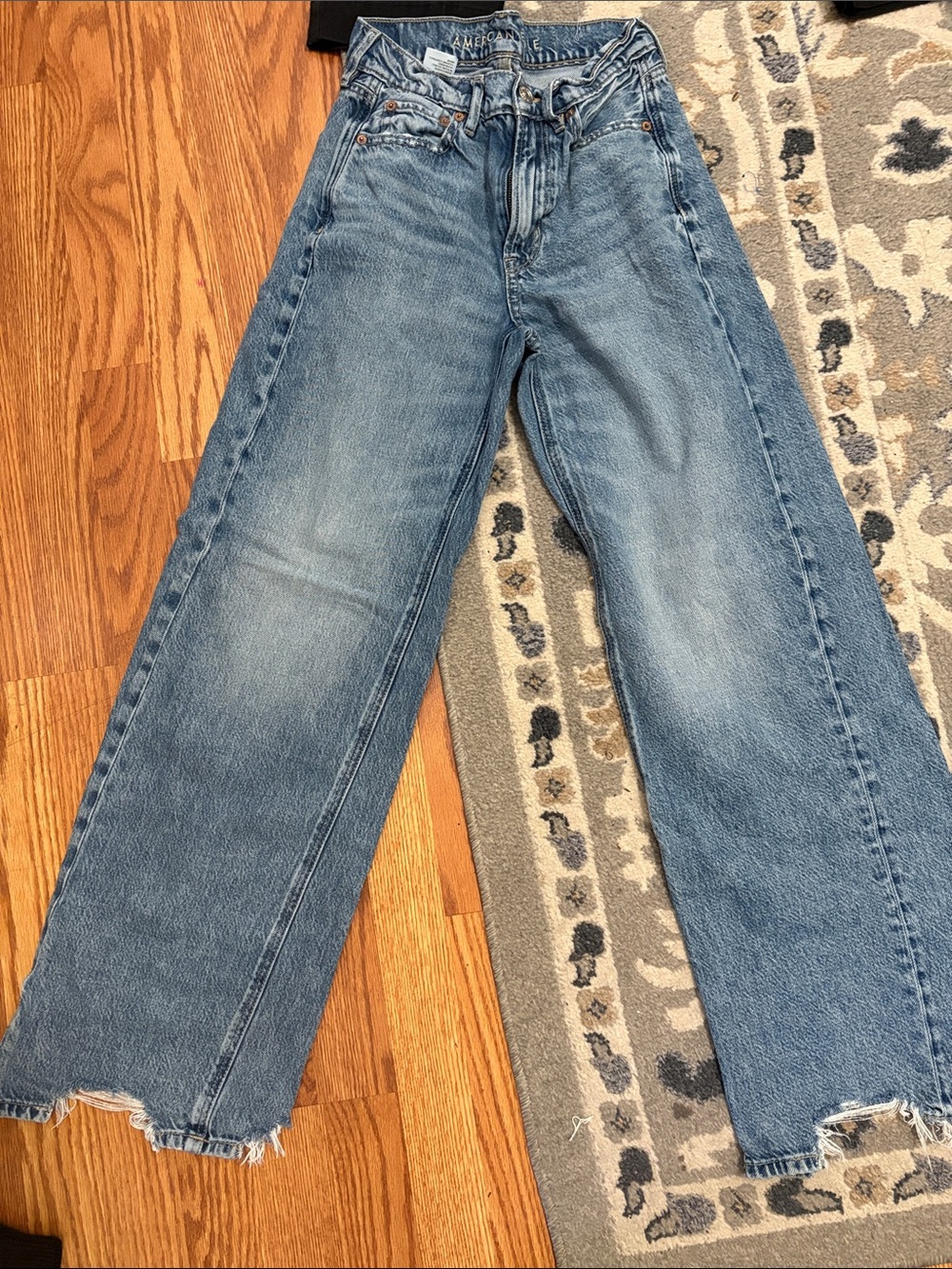 American Eagle Outfitters Light Blue Wide Leg Jeans